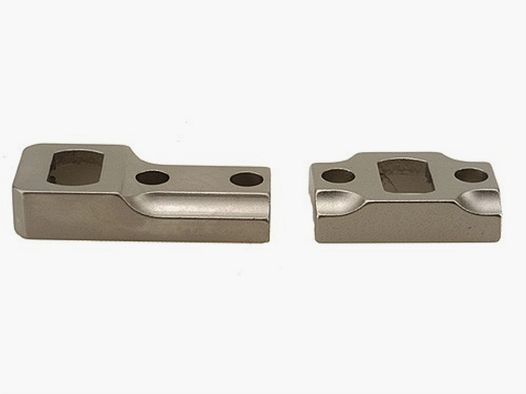 Leupold Dual Dovetail Bases de 2 piezas plateadas para Remington 700