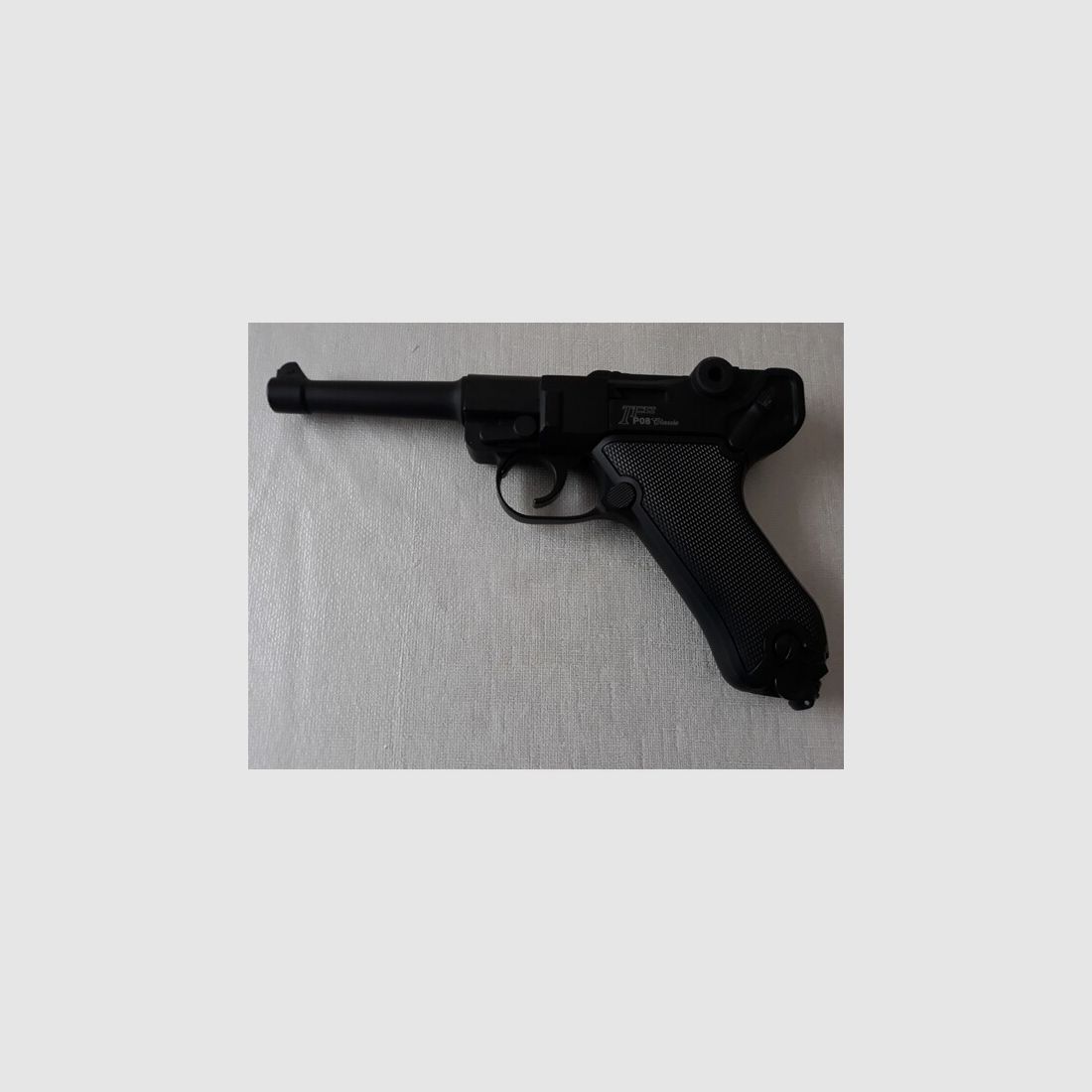 P0 8 Offizierspistole CO 2 Kaliber 6mm Stahl Vollmetall in OVP