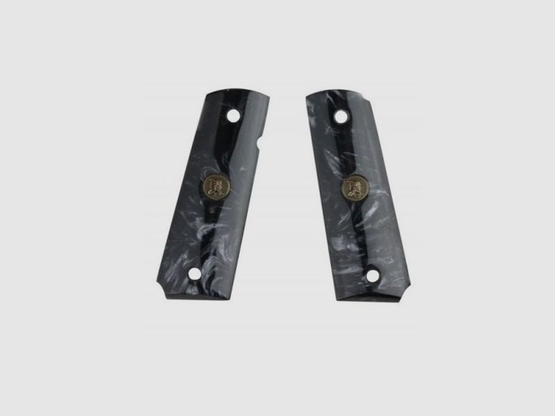 Custom Griff Black Pearl glatt Colt 1911