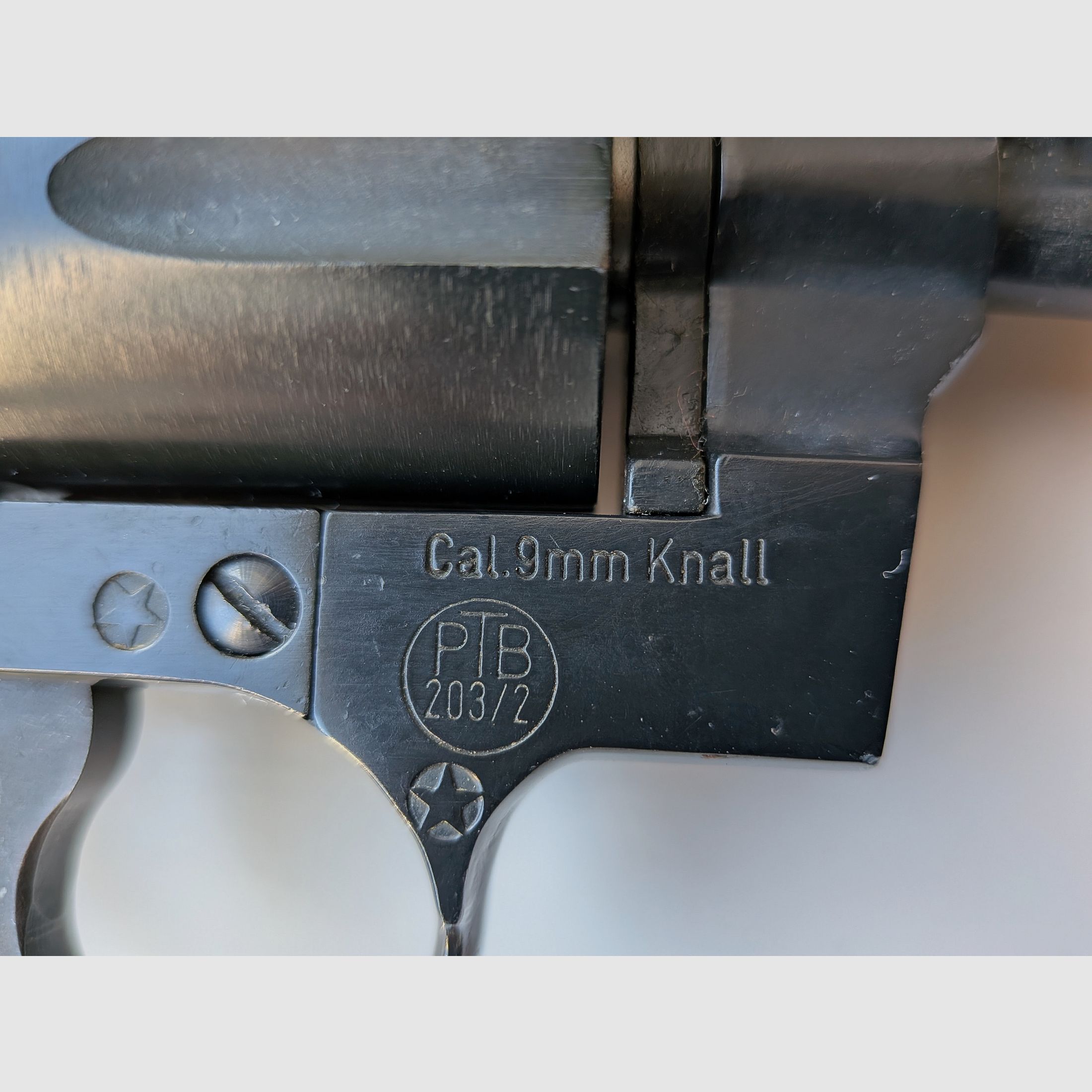 ME 38 Marshal - Revolver - PTB 203/2 - 9mm Knall - Holzgriff - SSW