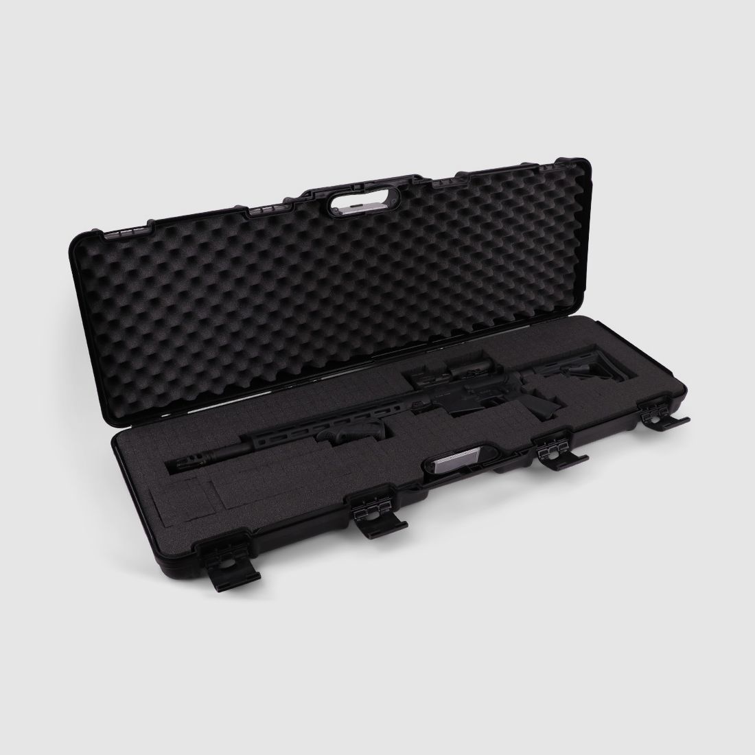 Winter Gewehrkoffer W10 103 cm für 1 Langwaffe – PP Kunststoff, 4 Push-Pull Verschlüsse, Raster (Night)