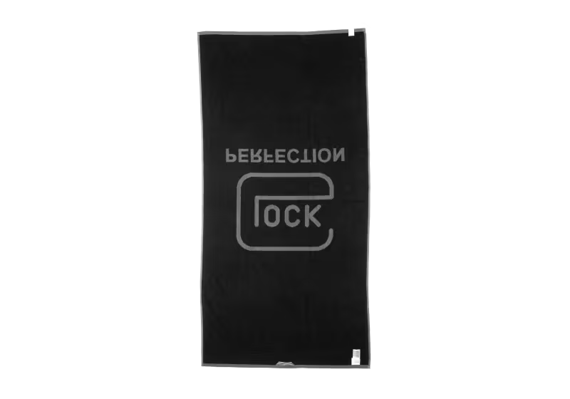 GLOCK Perfection Bath Towel 70×140 cm – Gray/Black – 100% Cotton, image 5 of 5