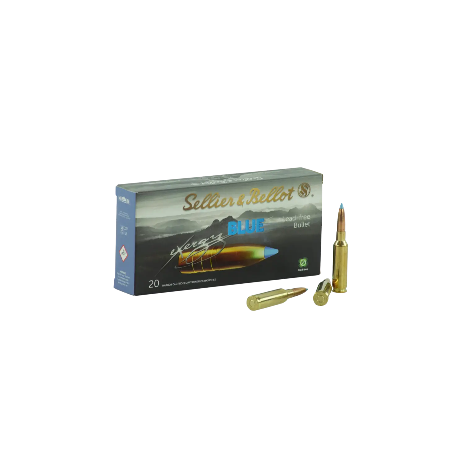 S&B 6,5 Creedmoor TXRG bleues cartouches de chasse sans plomb 120grs
