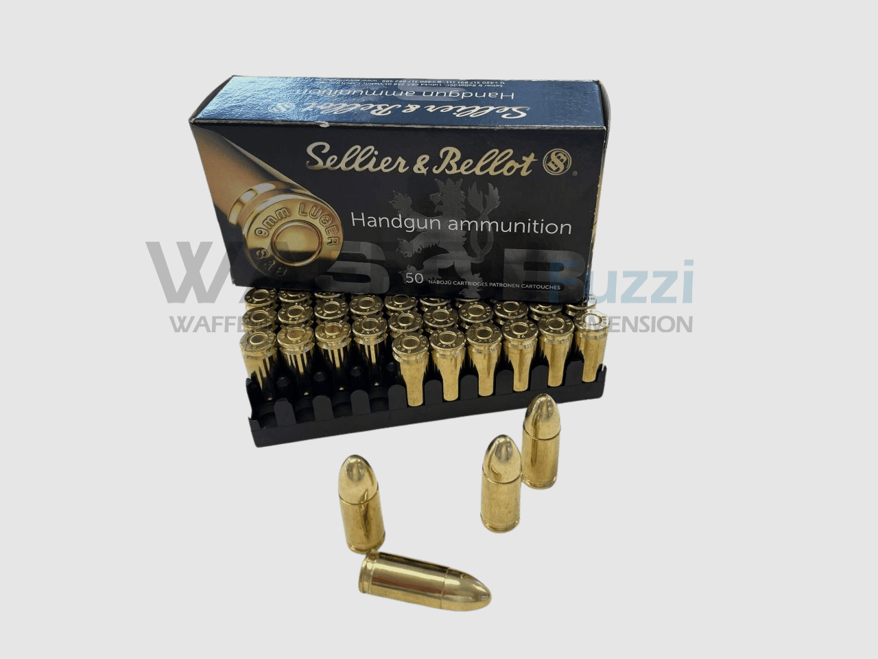 S&B 9mm Luger FMJ 124gr. 50 Schuss