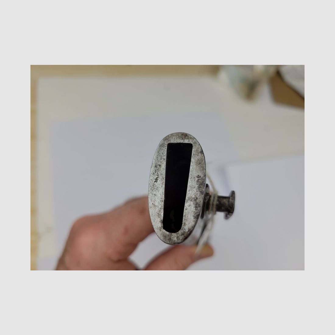 Zeldzaam Duits bajonet 84/98 type 1 – Weyersberg – Pruisisch 1888 – met nummer ! – BE+/TBE-, afbeelding 16 van 17