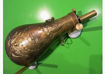 Flacone di polvere modello ZOUAVE BRASS, caricatore anteriore
