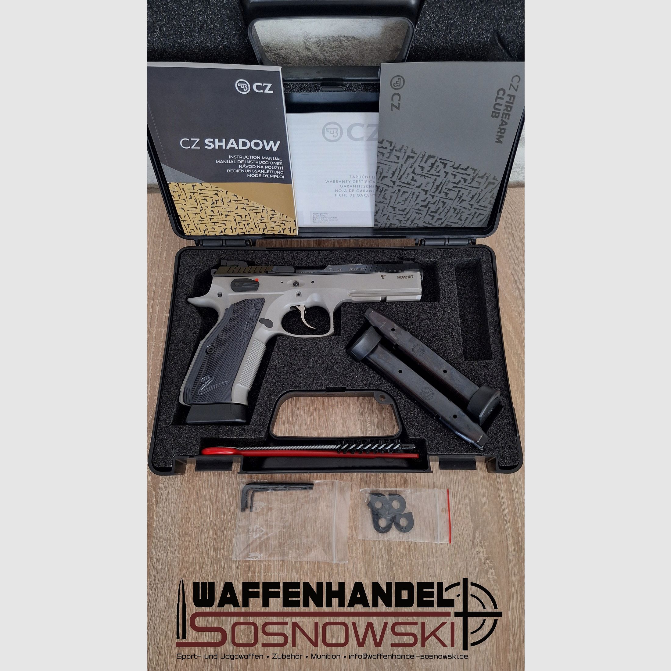 Pistola CZ Shadow II Urban Grey 9mm Luger (CZ Shadow 2)