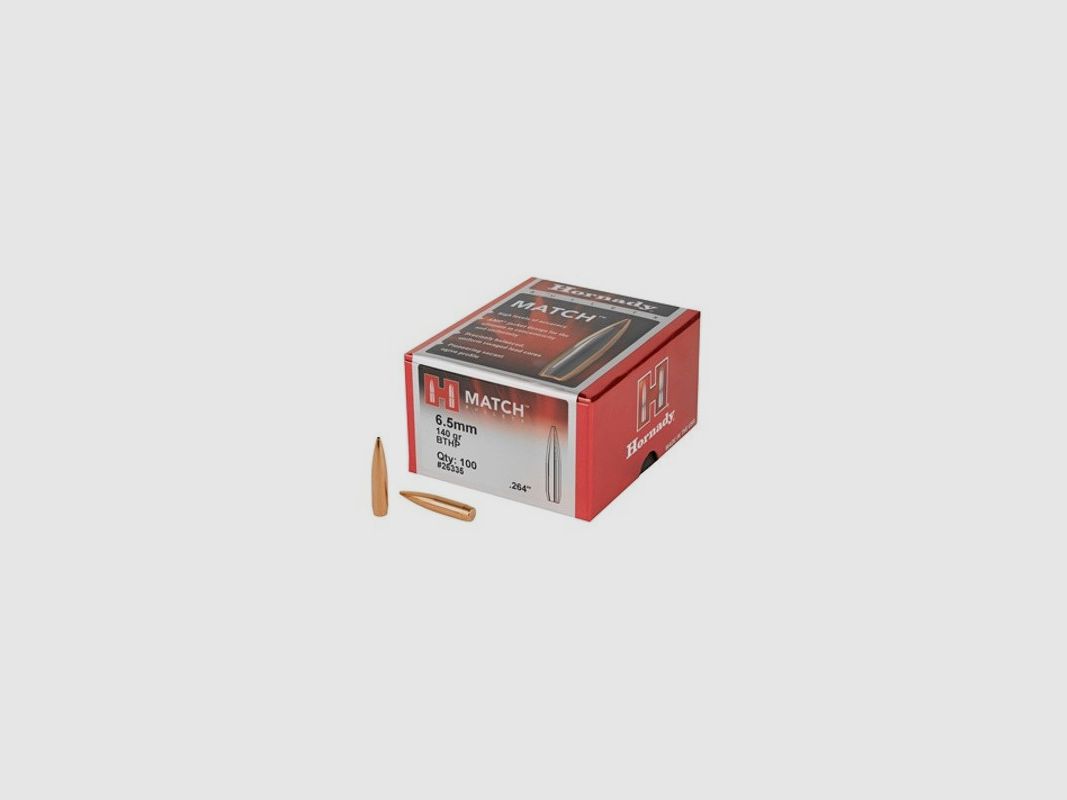 HORNADY Balas cal.6,5 GR 140 BTHP