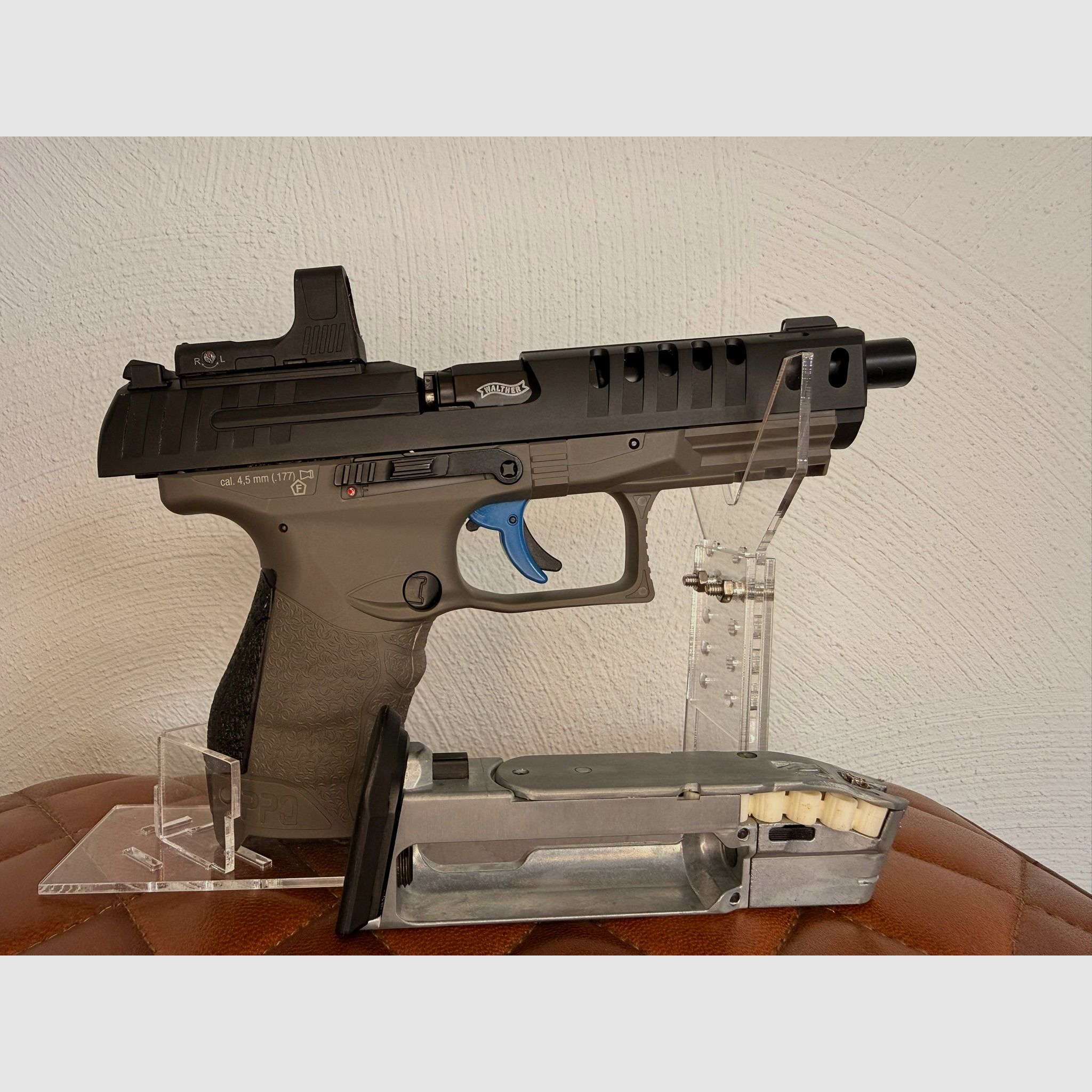 Walther CO2-pistola Walther Q5 Match 5" Combo Set
