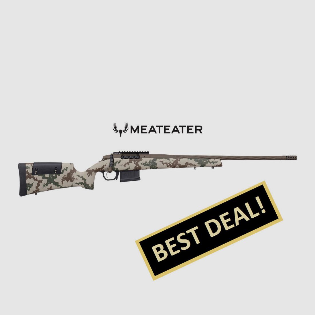 Weatherby 307 MEATEATER EDITION .308 WIN 22"/56CM FLUTED PATRIOT BROWN 1/2"-28