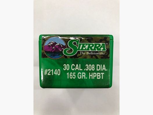 SIERRA BALLE C 30 GR 165 HPBT