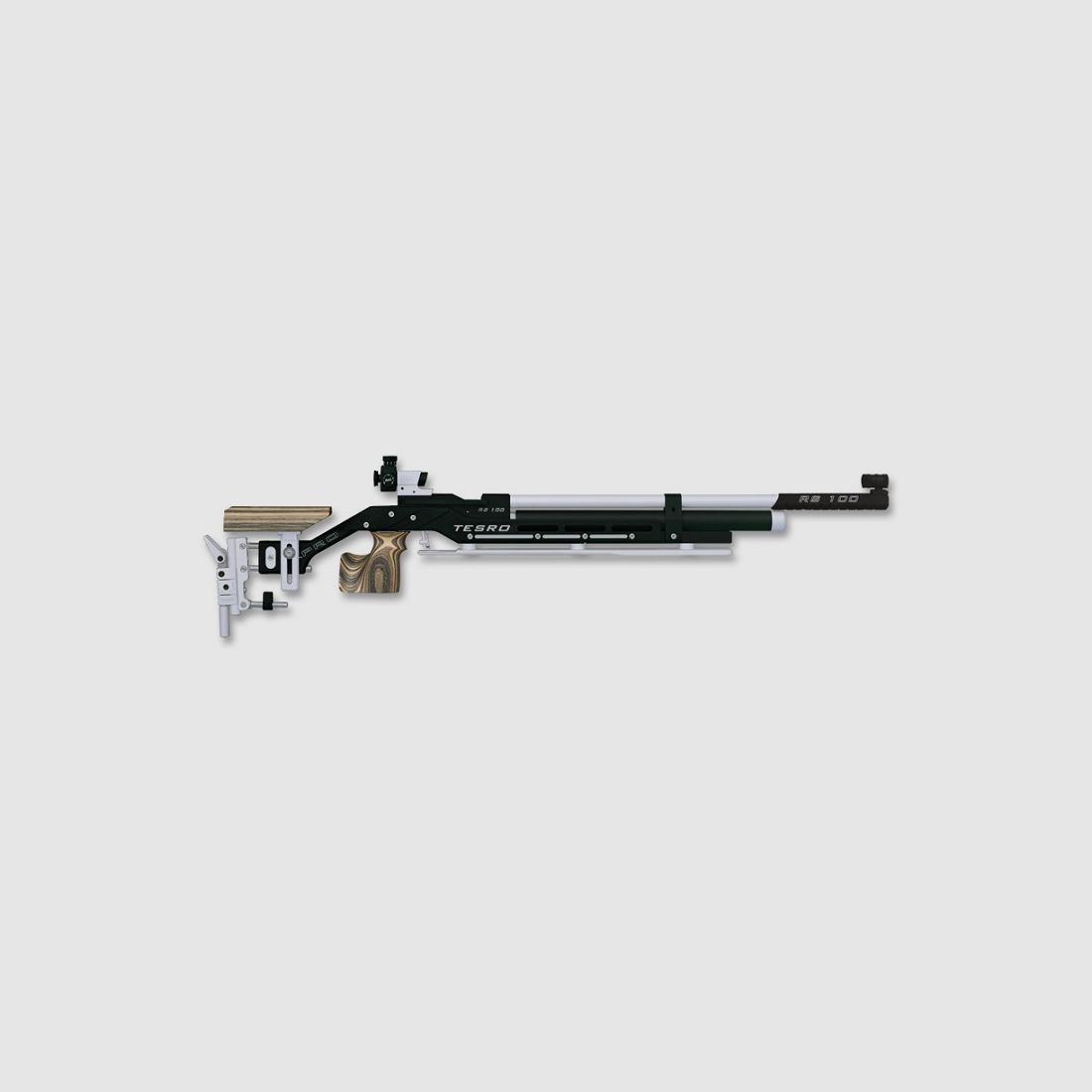 Tesro RS 100 PRO Steun zwart/woestijn rechts luchtgeweer wedstrijd