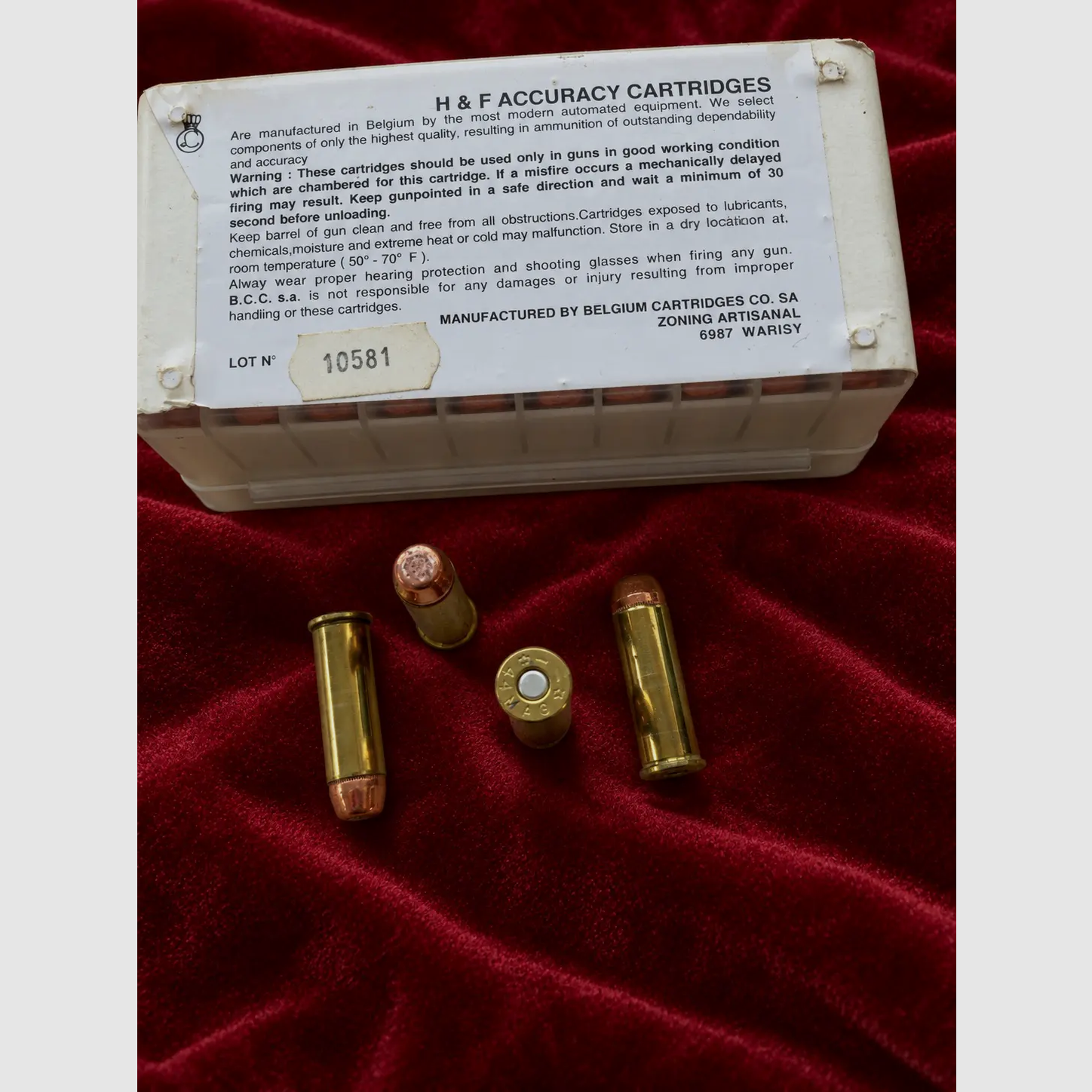 Lot de cartouches H&F Accuracy .44 Magnum – 240 gr / 15,5 g TMJ, image 3 sur 3