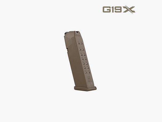 GLOCK 2317523 Caricatore di ricambio G19X coyote 17 colpi