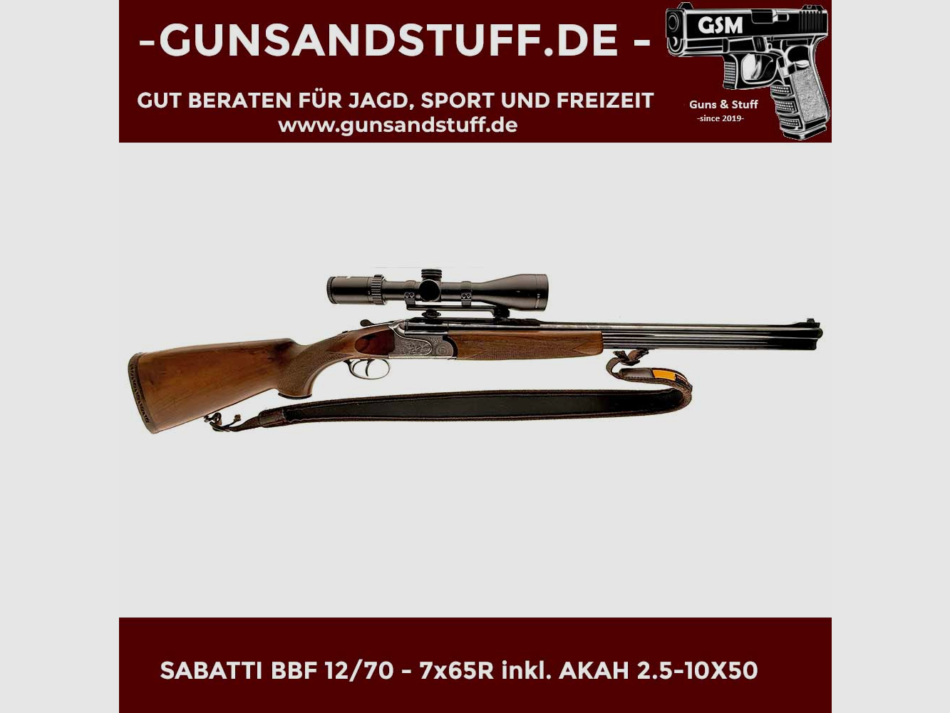 SABATTI BBF 12/70 – 7x65R inkl. AKAH 2.5-10×50