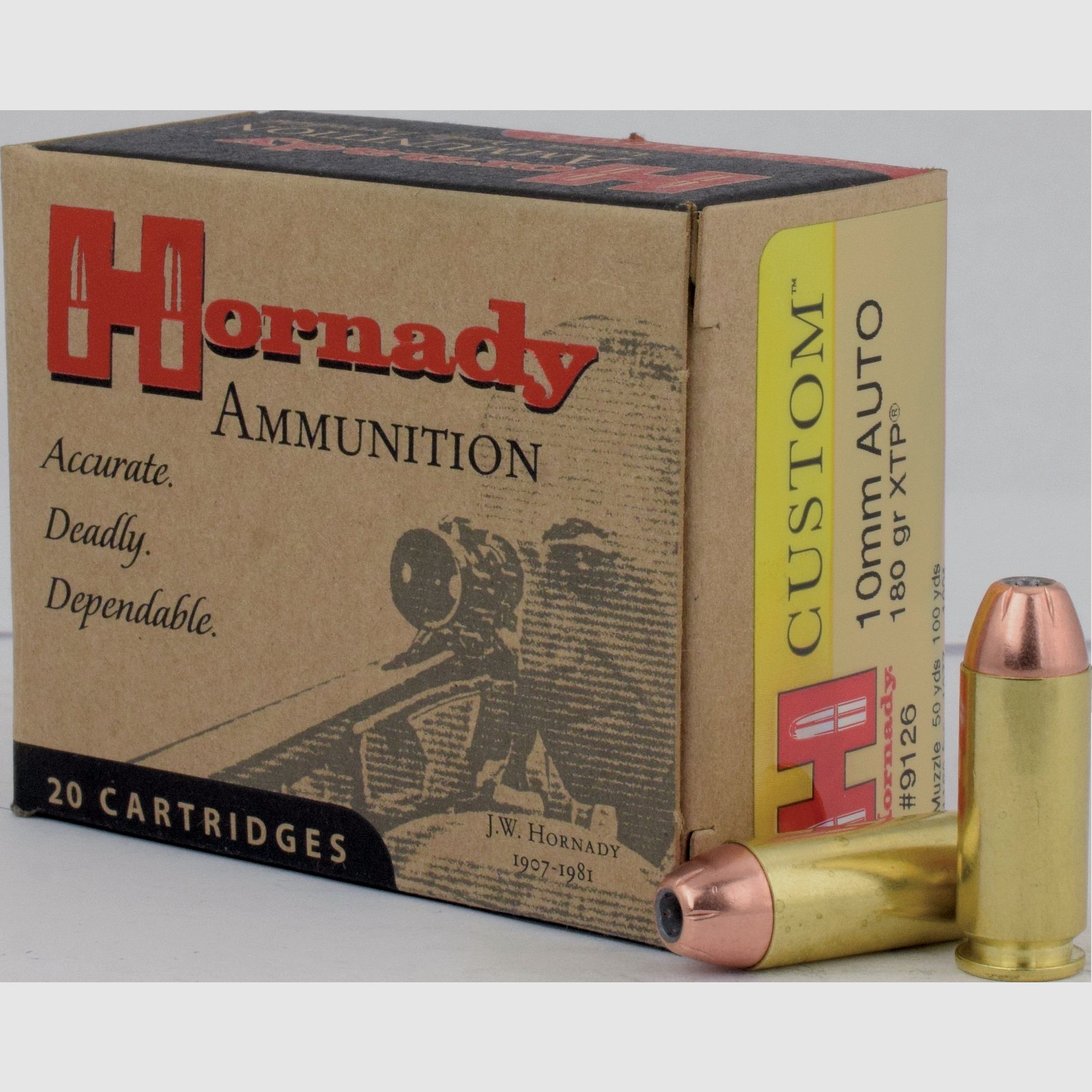 HORNADY 9126 10MM AUTO 180GR JHP/XTP 20/200