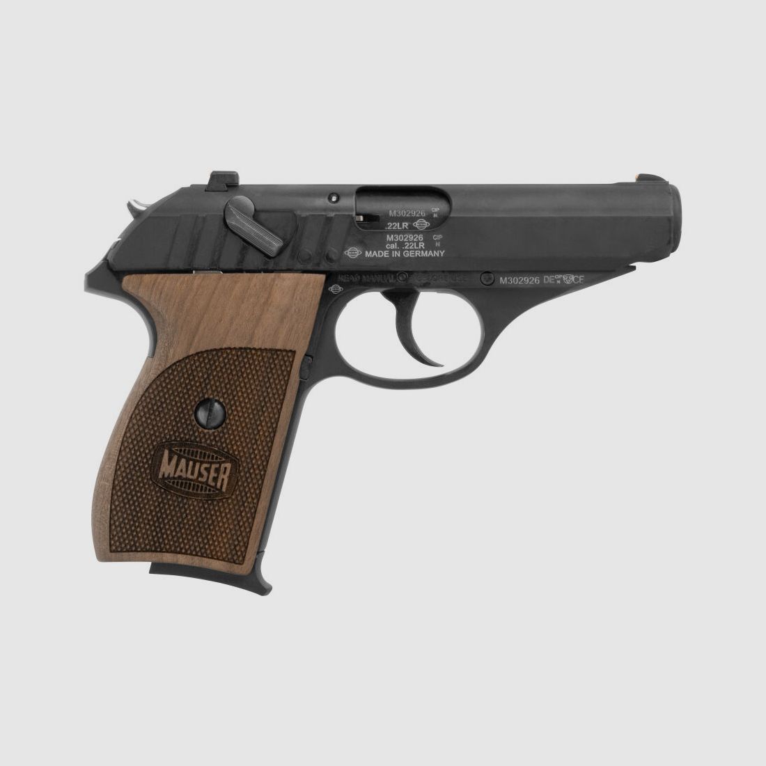 Mauser HSr mit Walnuss-Holzgriffschalen