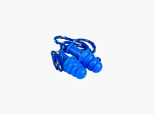 CUFFIE DA TIRO – WALKER’S – TAPPI PROTEZIONE GOMMA CON CORDINO BLUE