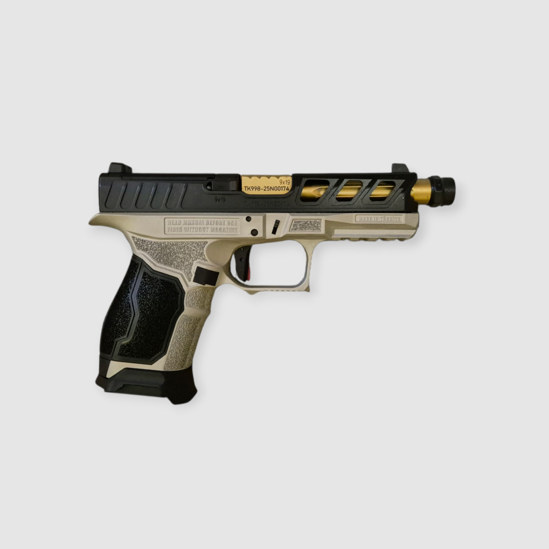AKSA Arms – Pistolet / HM9-Extreme nickel / 15 coups / 9×19, image 1 sur 4