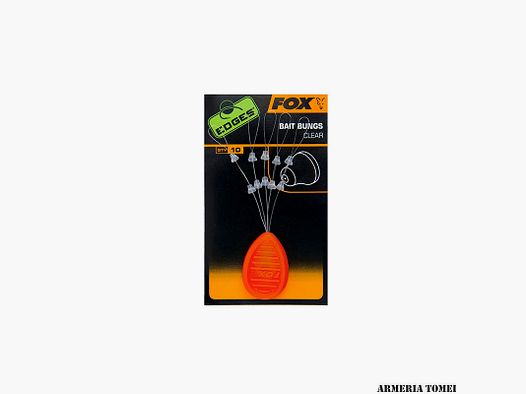 FOX – EDGES™ BAIT BUNGS CLEAR - RED (10 pcs)
