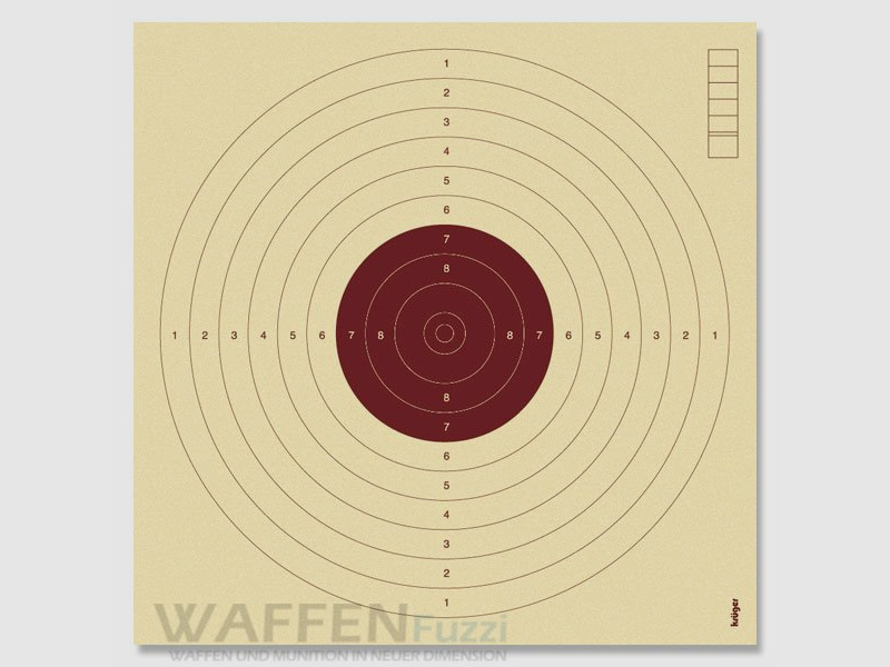 Cibles pour pistolet à air comprimé rouges 17x17 cm 100 pièces.