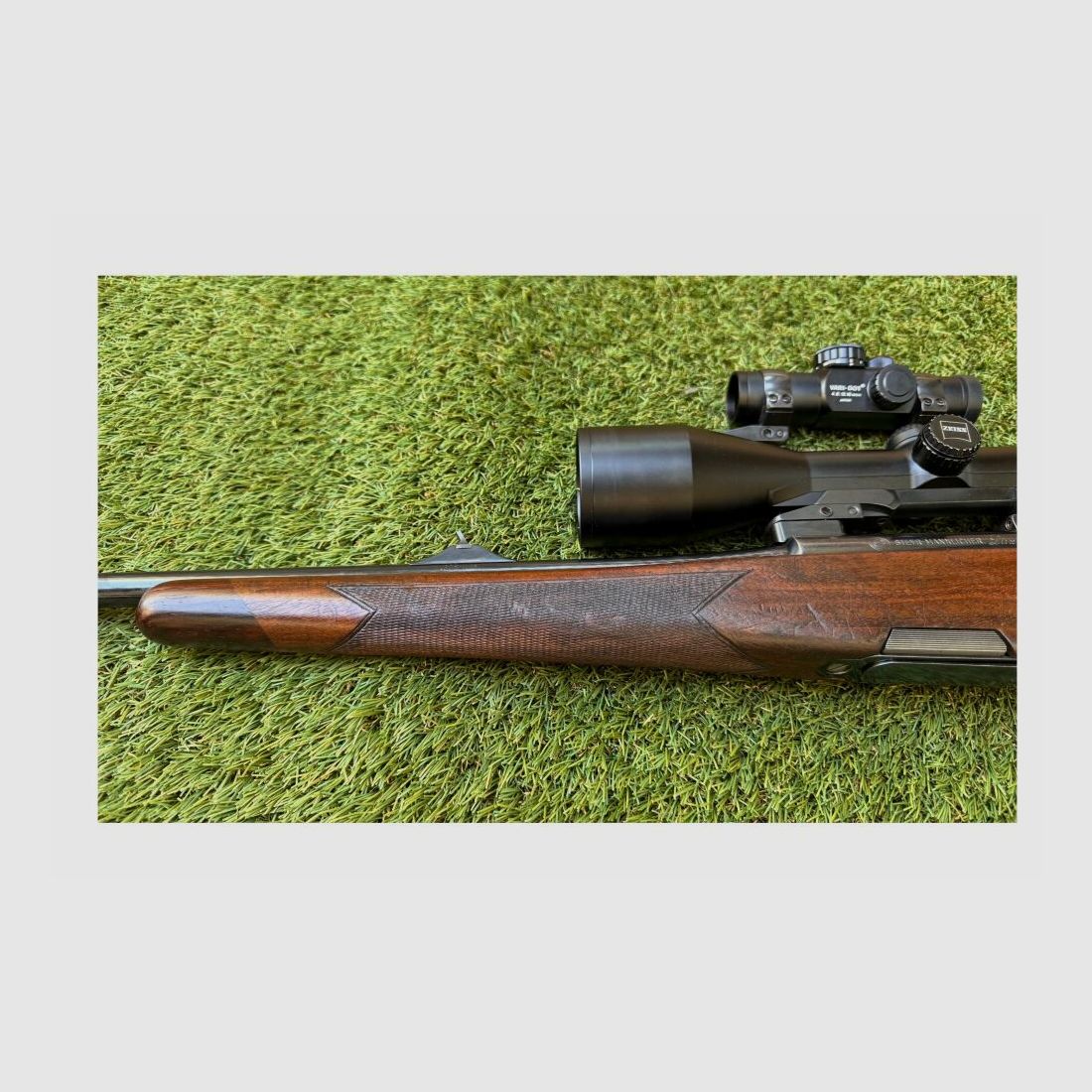 Steyr Mannlicher Luxus mit Zeiss 3-12x56 und Rotpunktvisier .308Win