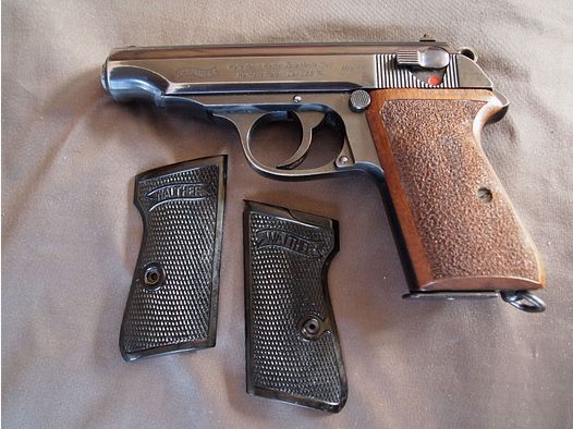 Pistole Walther PP Zella Mehlis, 7,65 Br., Riemenöse, ziviler Beschuss