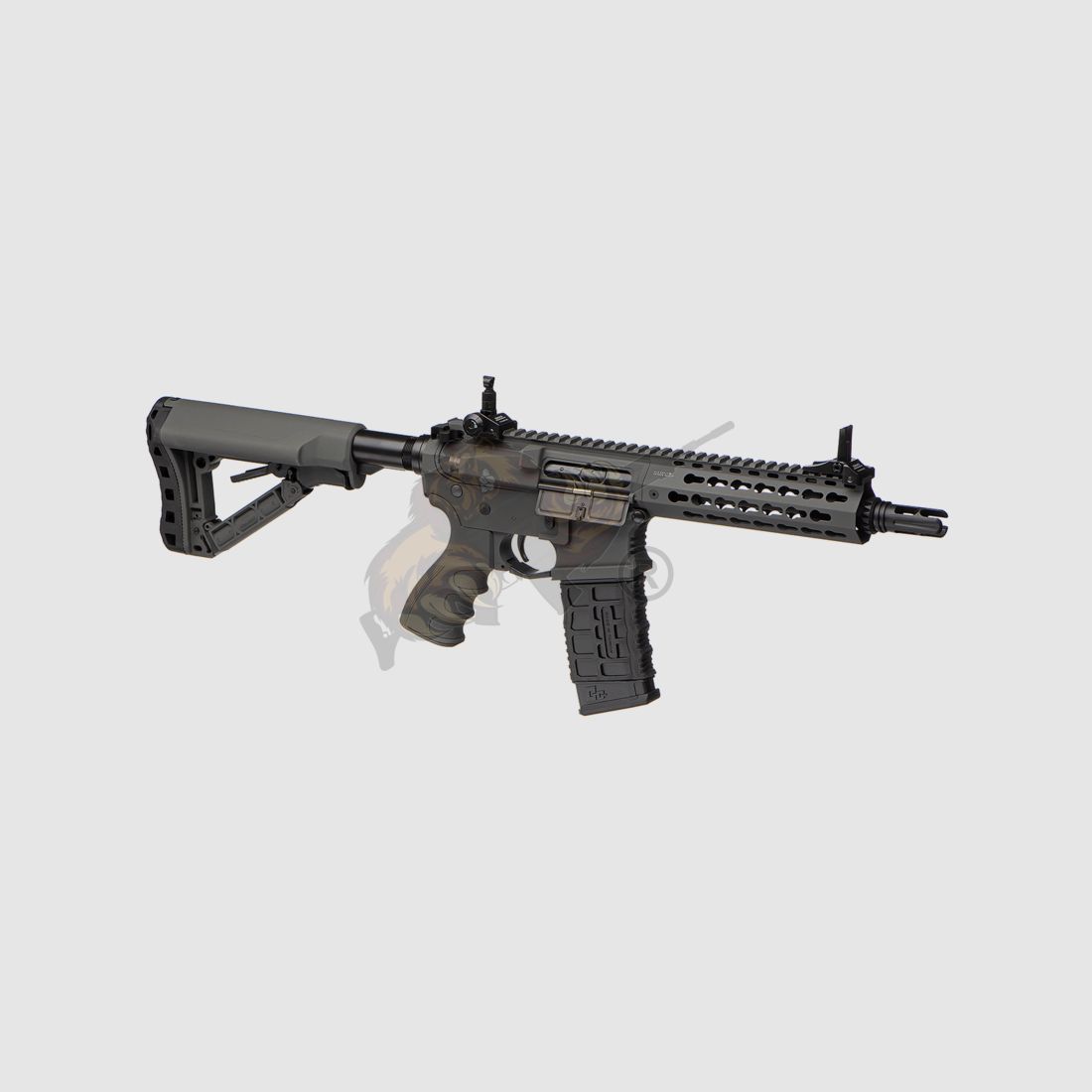 G&G CM16 SRS Airsoft mit ETU in Battleship Grey - max. 0,5 Joule