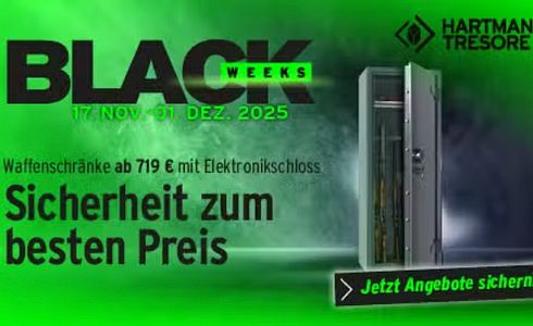 Waffenschränke im Black Weeks Angebot – jetzt sparen bei HARTMANN TRESORE!