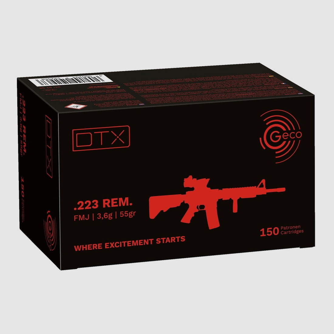 .223 Rem. DTX 3.6g/55grs.