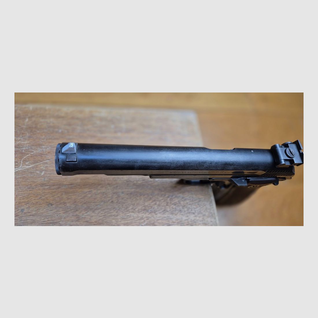 Zeldzame MAB 15 F1 militaire wedstrijdpistool – minder dan 300 exemplaren besteld – Kaliber 9 para – Originele doos van het militaire model – Zeldzaam emblematisch stuk van Franse vakmanschap – Tweede magazijn en lader – BE/BE+, afbeelding 13 van 20