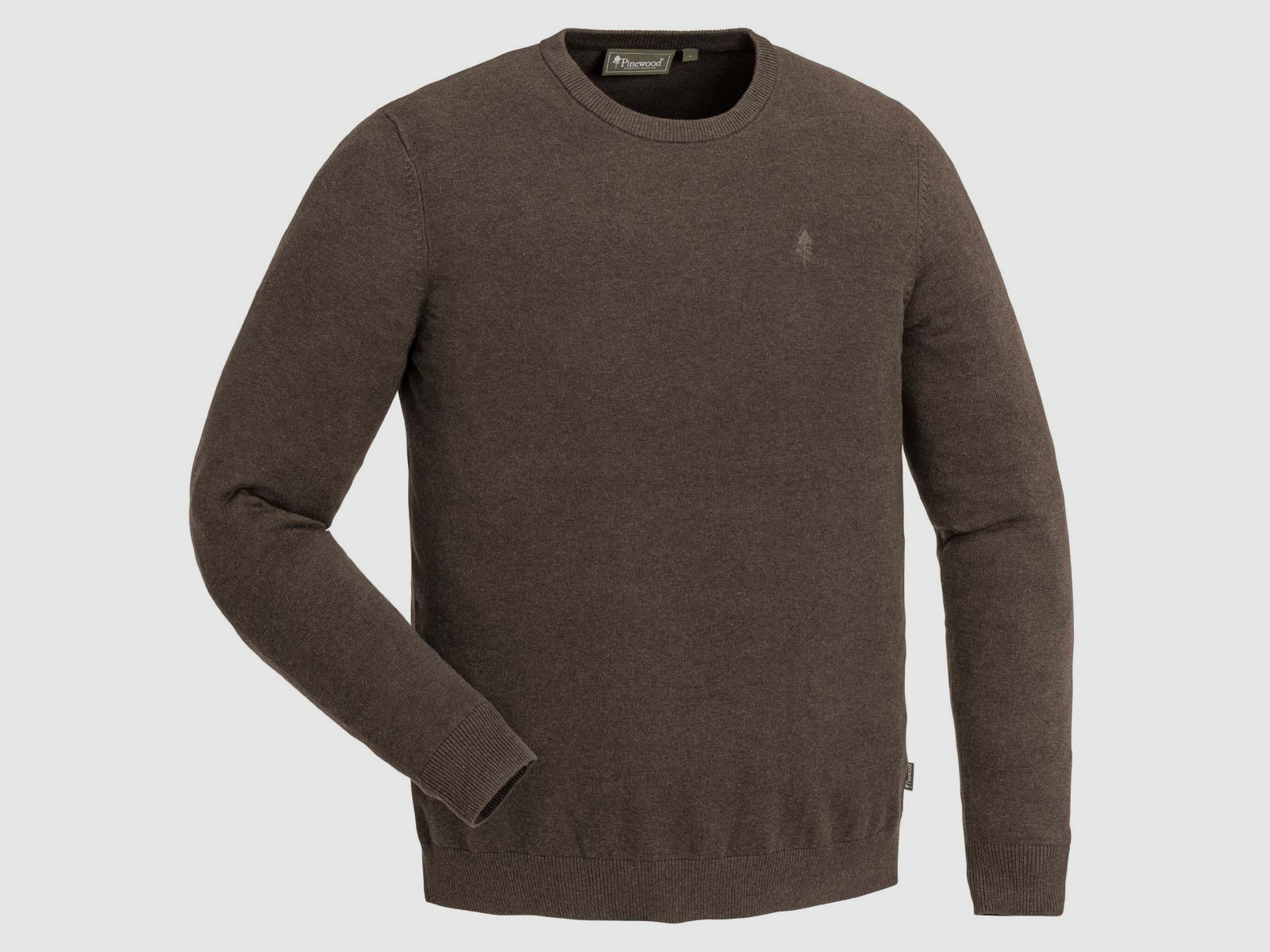 Pinewood Pullover Värnamo Rundhals Green Mel