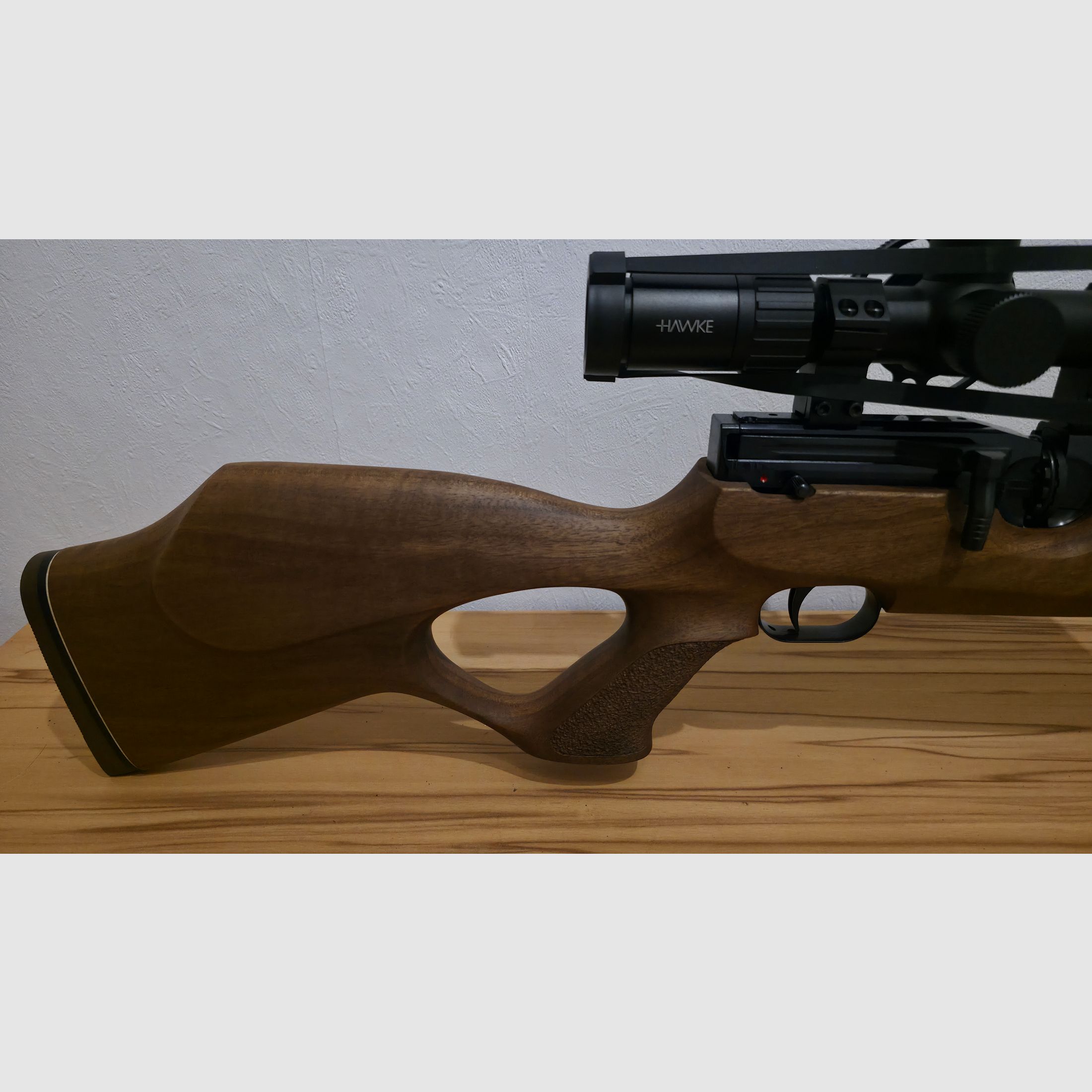 Incense HW 100 T 4.5mm with silencer and Hawke rifle scope 6-24x50 compact