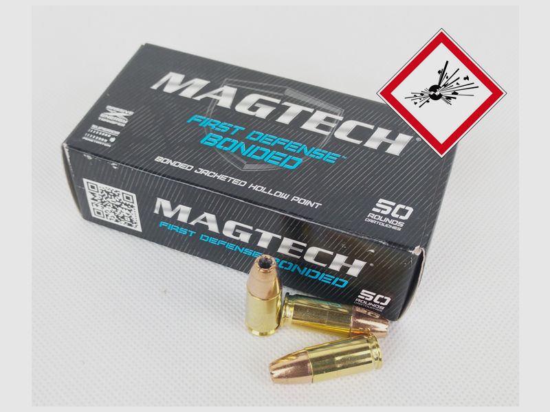 Magtech Pistolenpatrone 9mm Luger First Defense Bonded 147grs JHP SUB