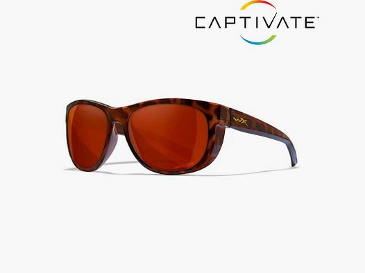 Okulary przeciwsłoneczne z Polaryzacją Wiley X Weekender CAPTIVATE™ - Brązowe soczewki - Polarized Copper, ramki Gloss Demi Brown