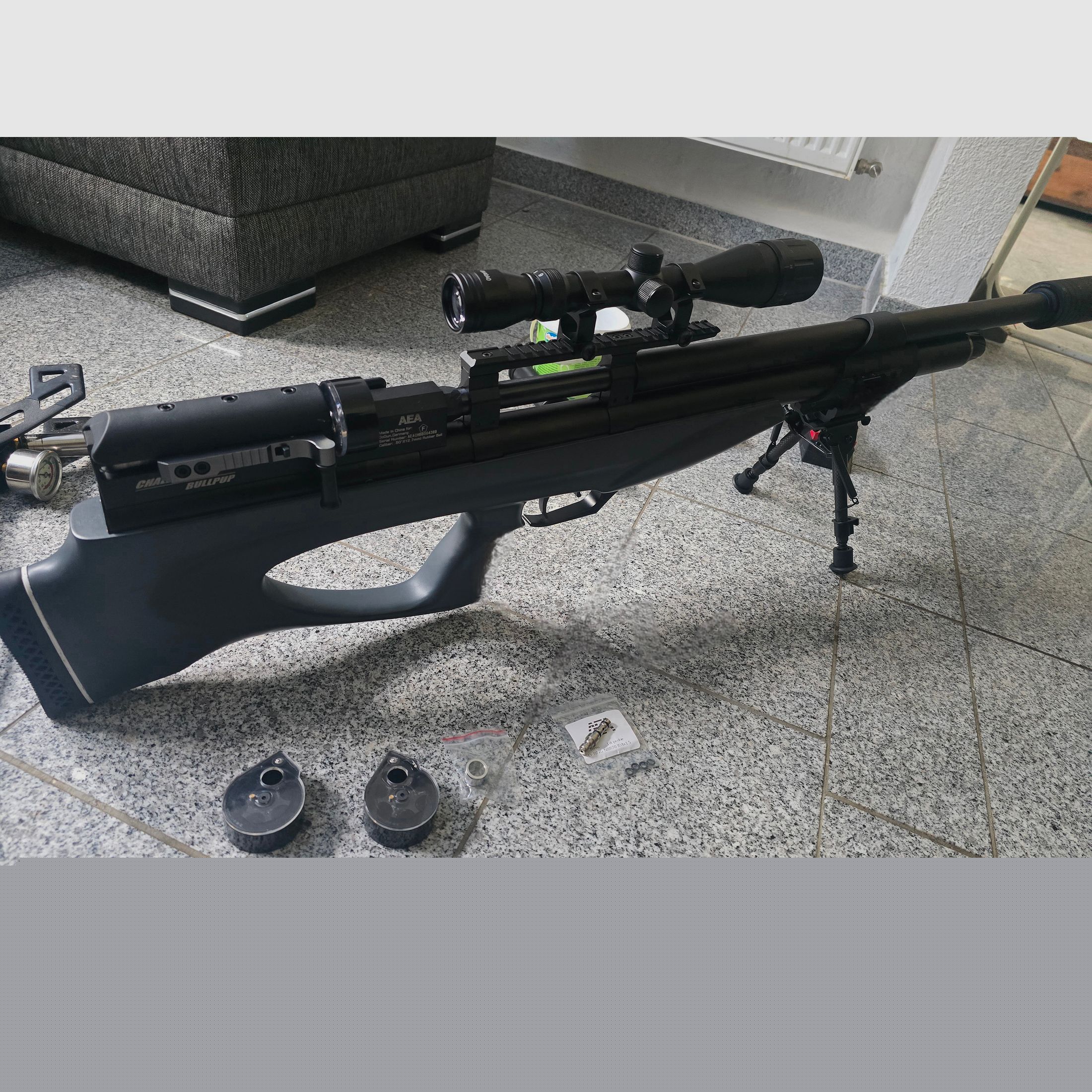 AEA Challenger kaliber 50 mit viel Zubehör 