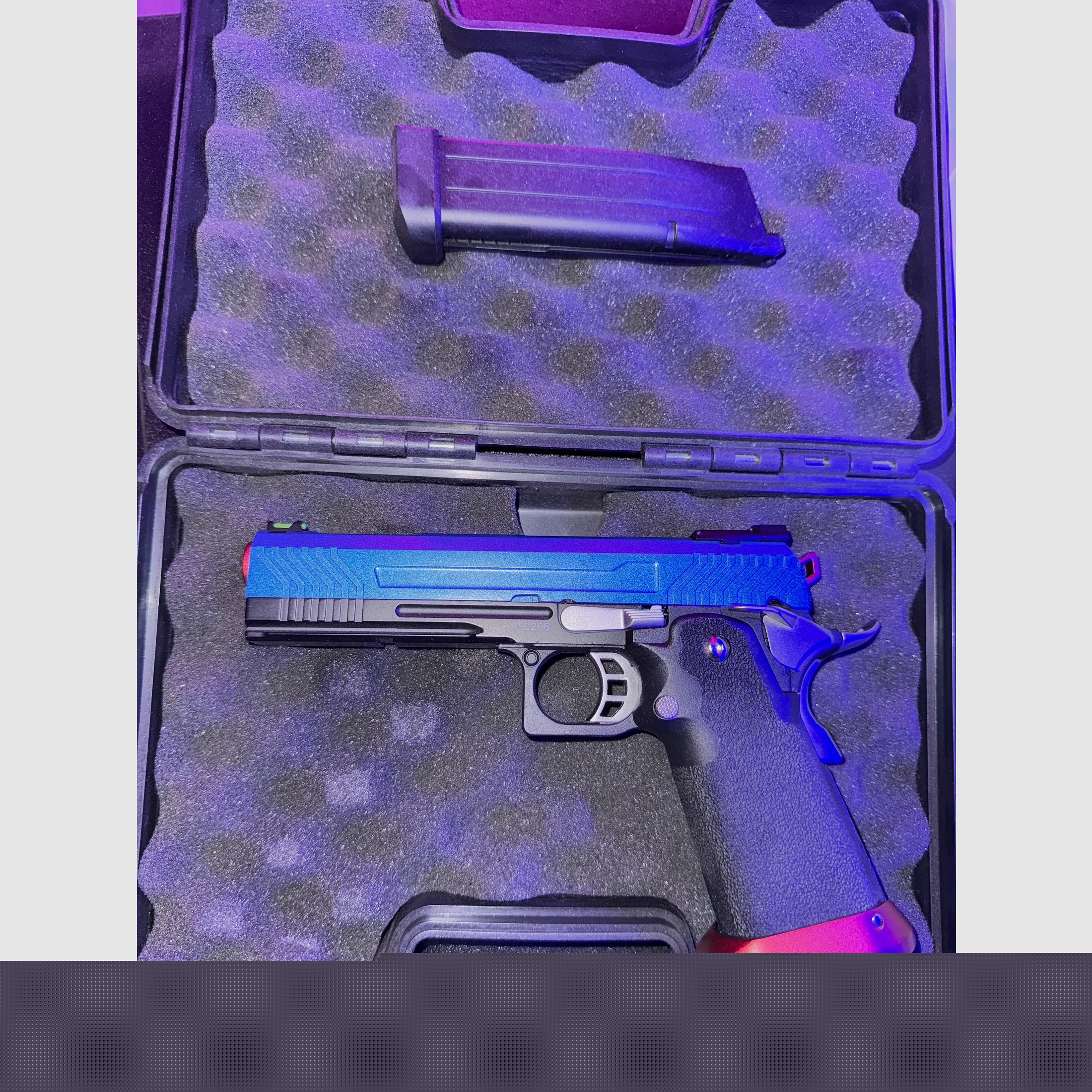 „AW Custom“ HX1105 HiCapa GBB - Azul/Rojo - AIRSOFT