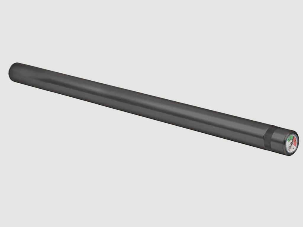 DruckbehĂ¤lter Kartusche lang mit Quickfill und Manometer fĂĽr alle aktuellen STEYR Luftgewehre schwarz 550 mm