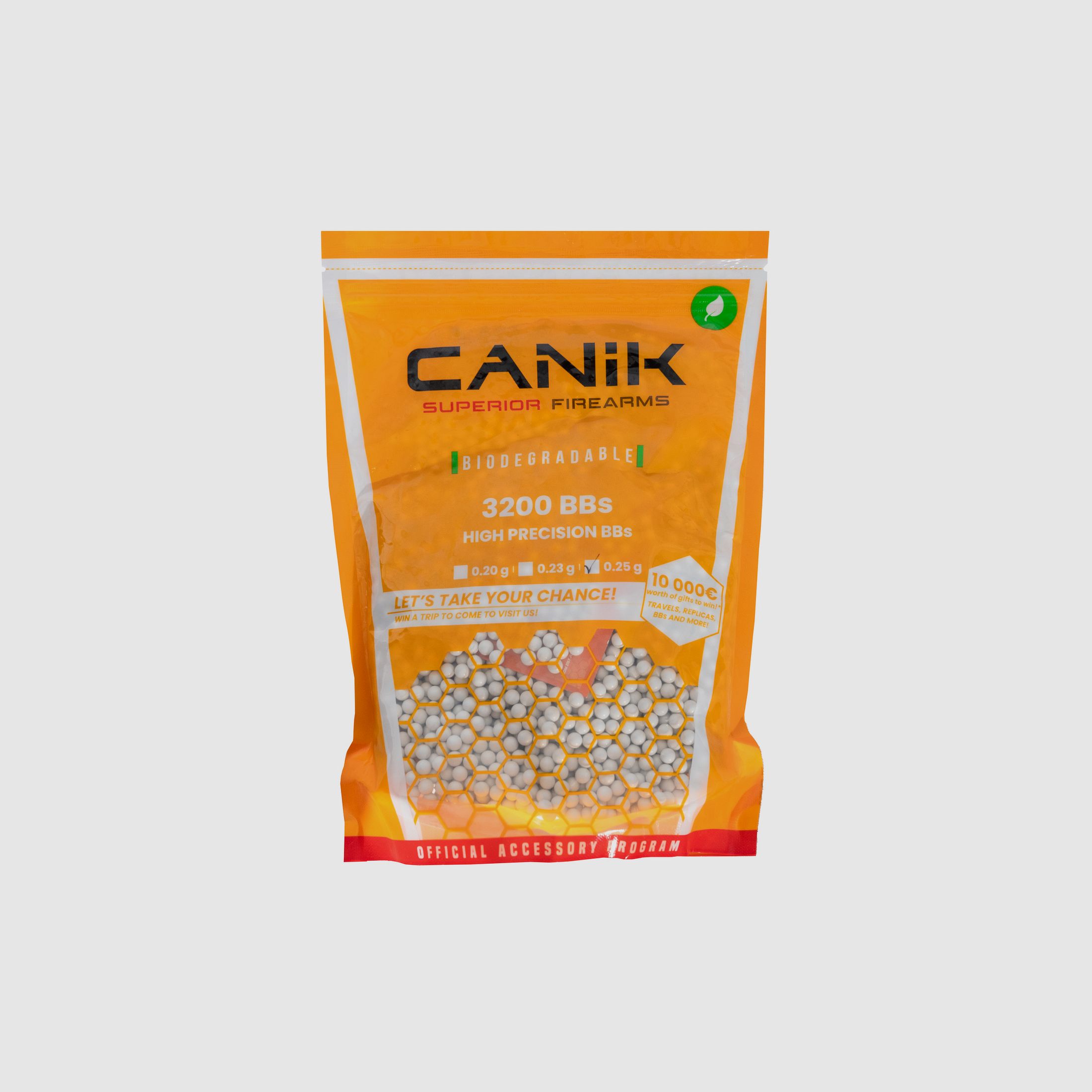 Canik 6mm BIO BBs Weiß 0,25 g 3.200 Stück