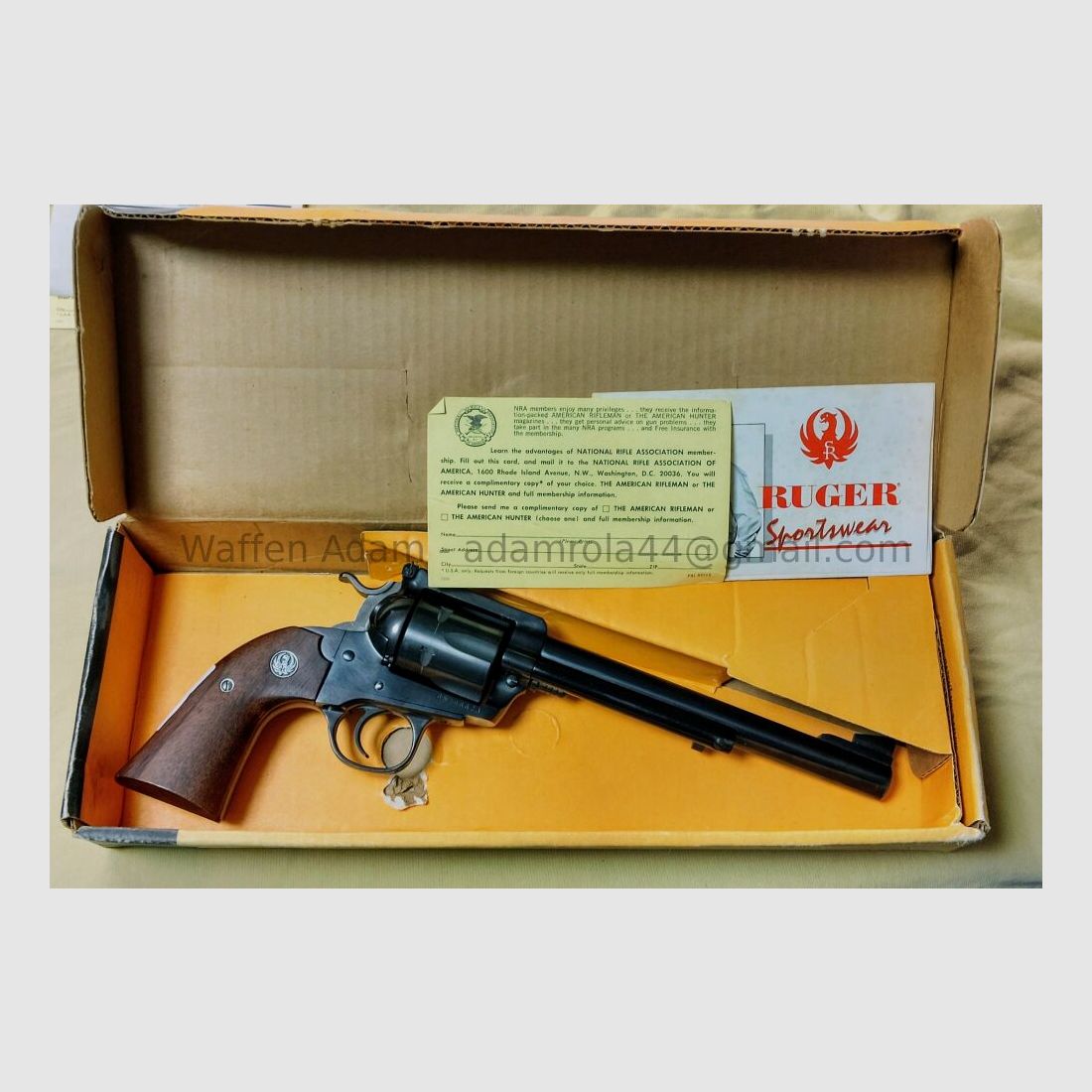 Sturm. Ruger & Company INC , Southport Conn. USA Bisley Blackhawk