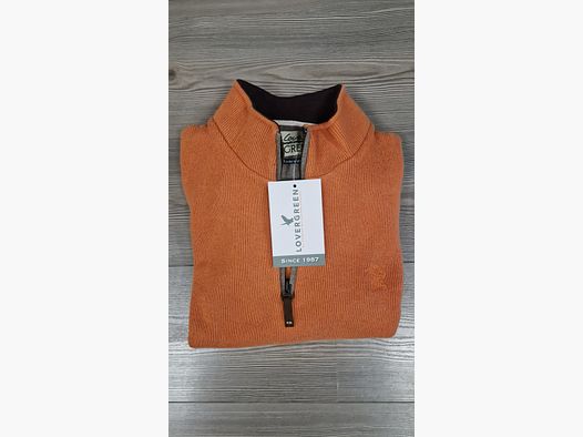 LOVERGREEN SWEAT MIT REISSVERSCHLUSS AUS WOLLE ORANGE