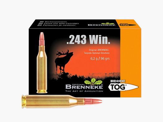 Brenneke .243 Win. TOG 96 grs. – 20 Stk.