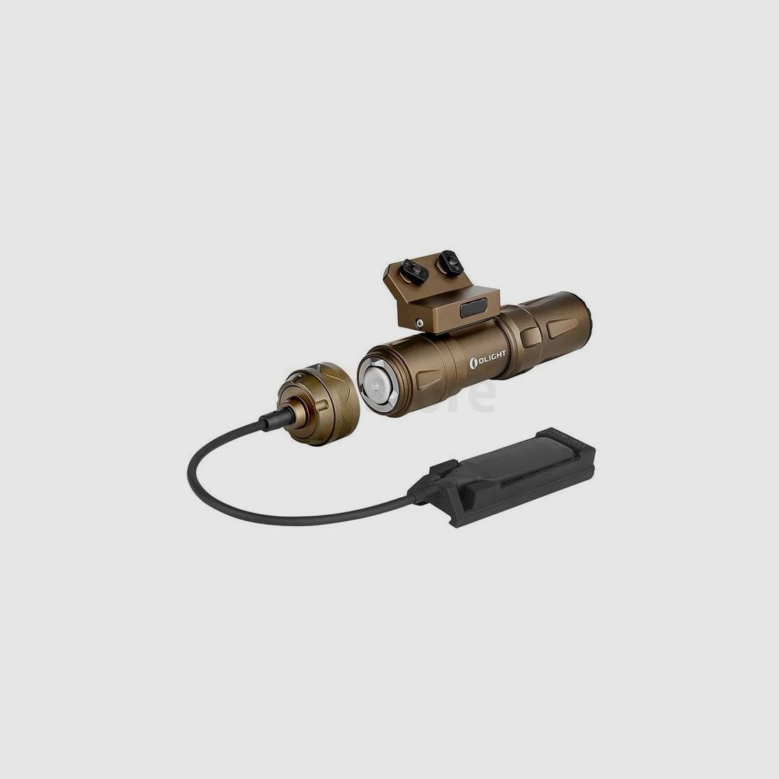 Olight Odin Mini Tactical Flashlight & M-Lok Mount & Tail Switch - Tan, image 4 of 6