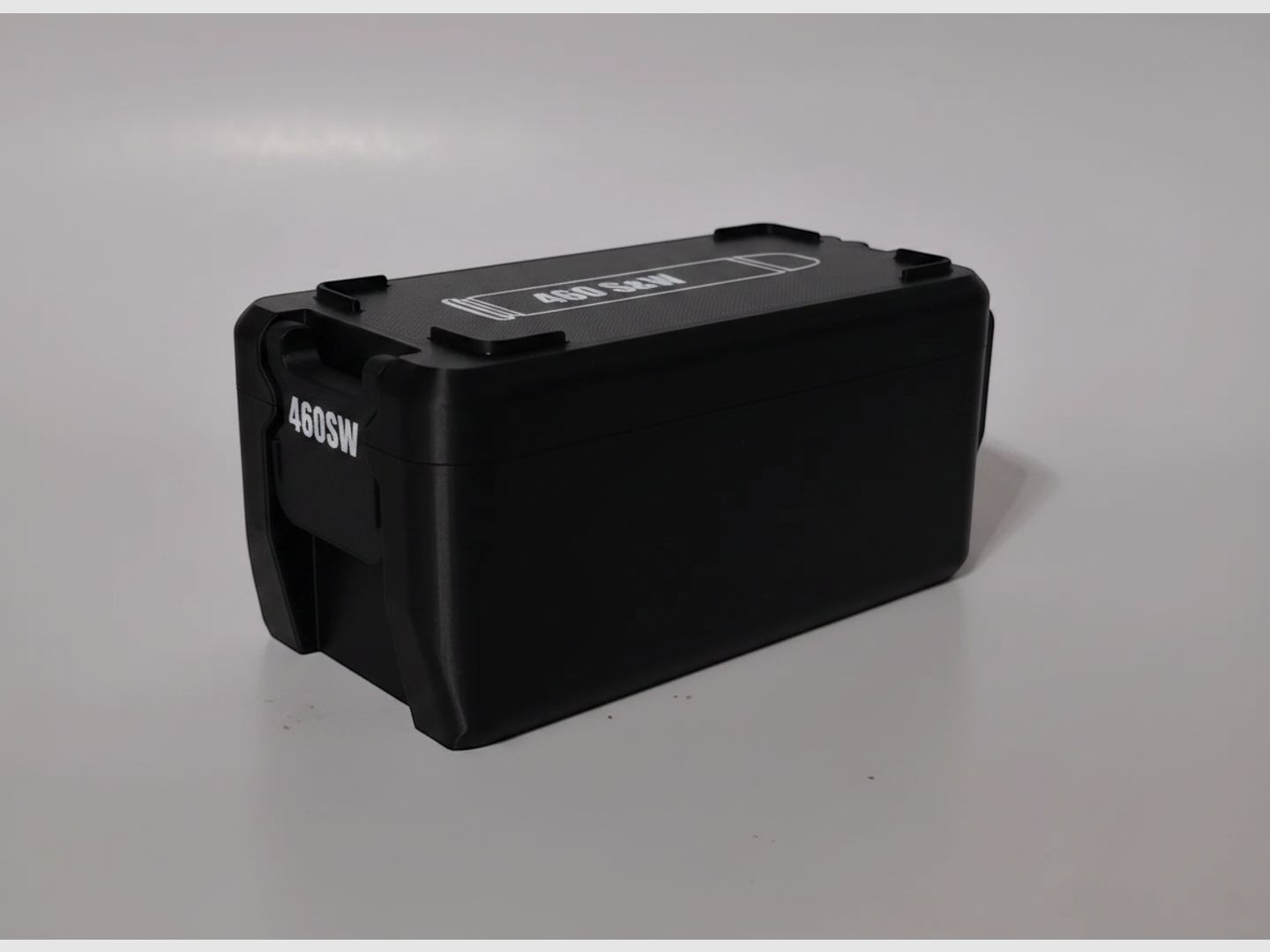 Filamelt ammunition box / 460 S&W Magnum / 'folding / locking lid' / cartridge box, ammo box