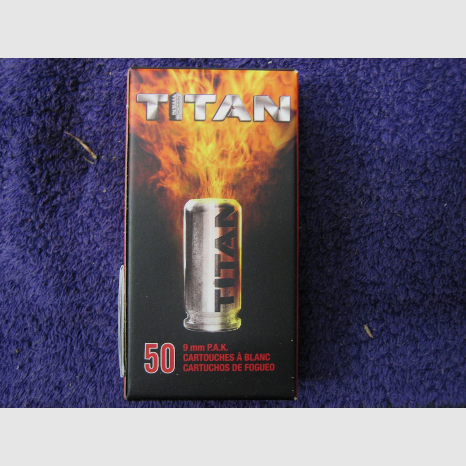 Titan Knallpatronen 9mm P.A.K. 50 Stck  Neu