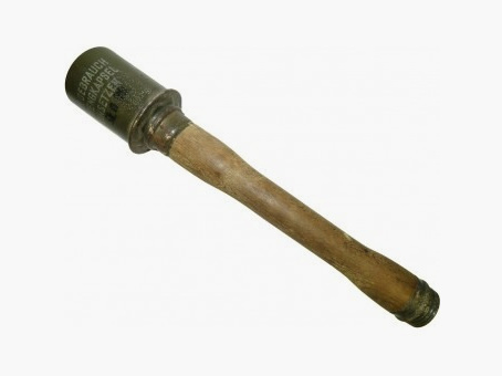 Granada de mano Stielhandgranate 24 original de la Segunda Guerra Mundial