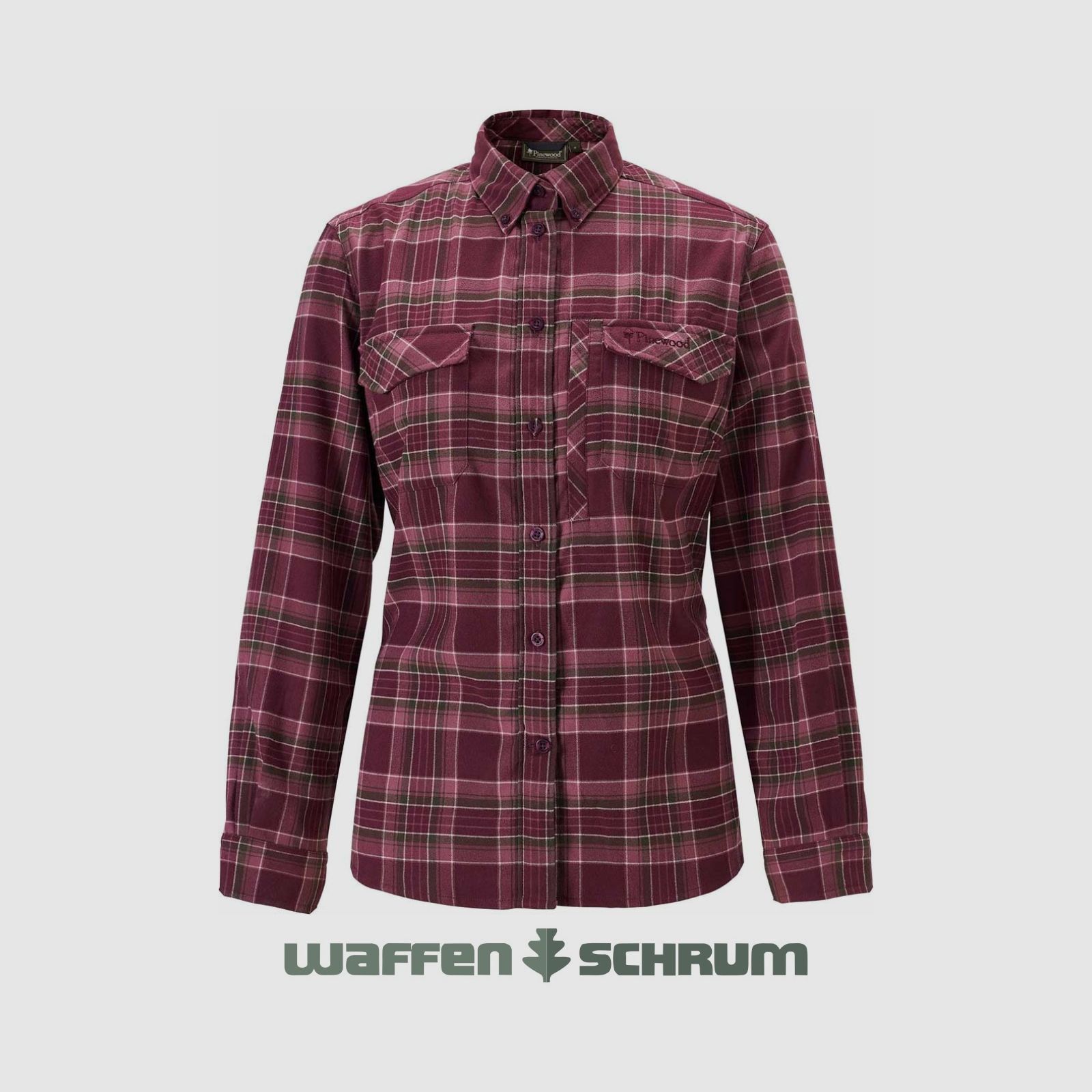 Camicia Pinewood Abisko Hiking Flanella Prugna