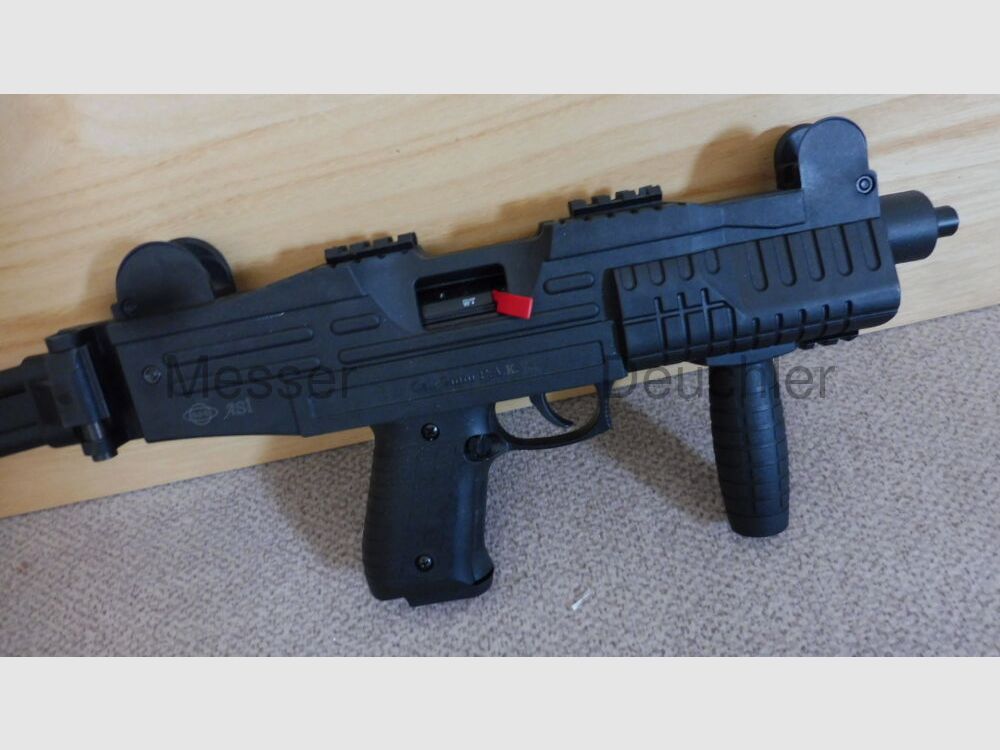 Ekol ASI blank firing pistol / submachine gun with folding stock