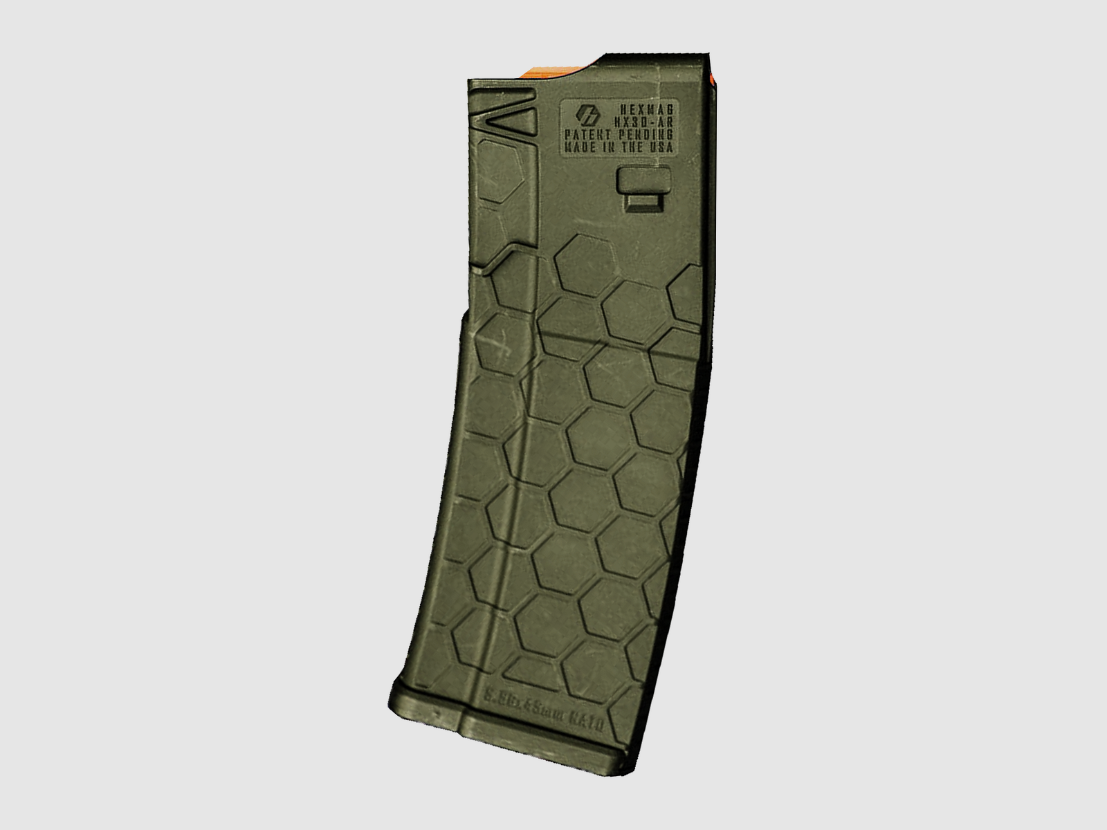 Chargeur en polymère AR15 de 30 coups, Series 1, OD Green - Hexmag