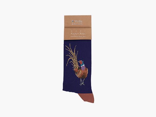 Wrendale Herren - Socken "Ready For My Close Up" mit Fasan